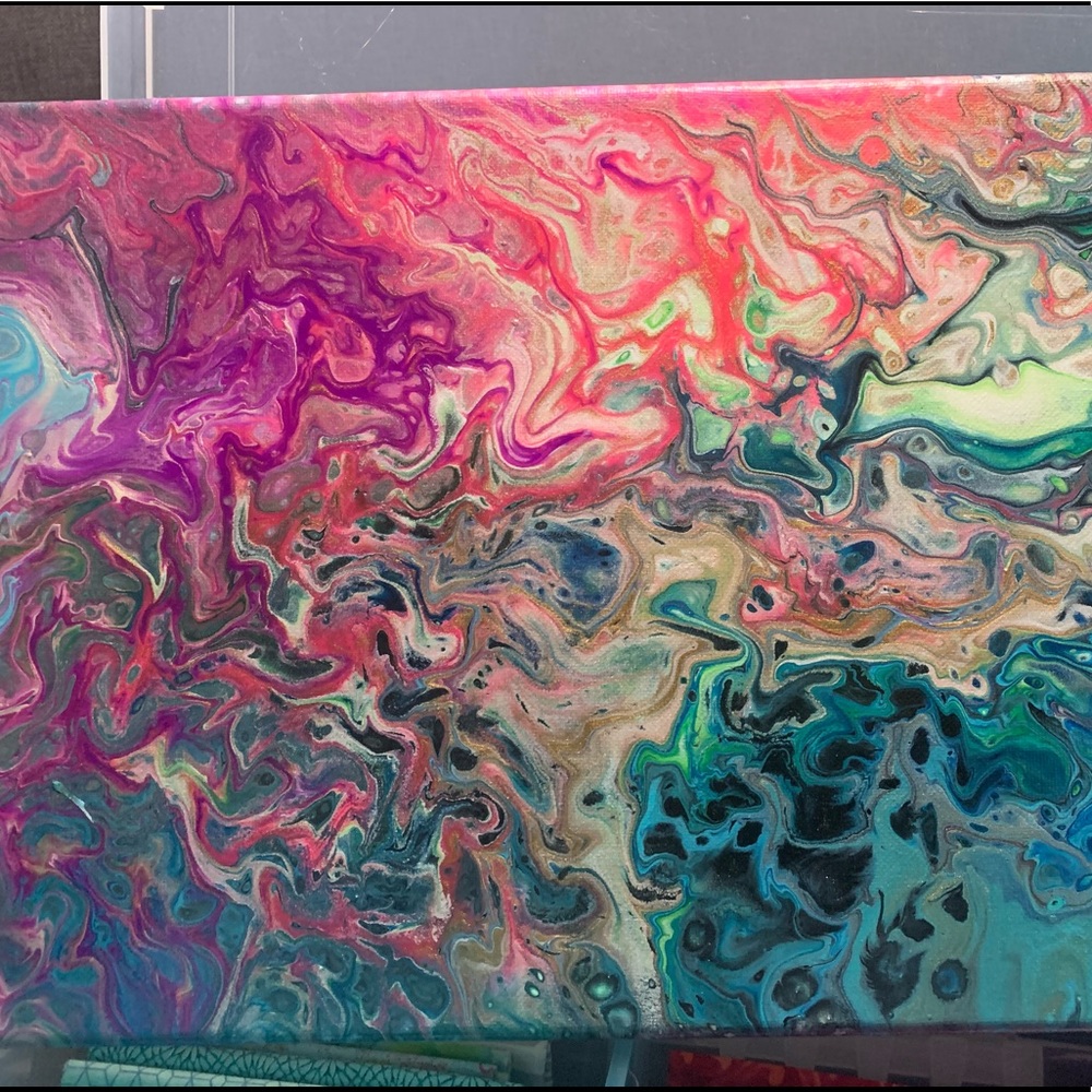 “Evaporation” Original Signed Abstract Painting